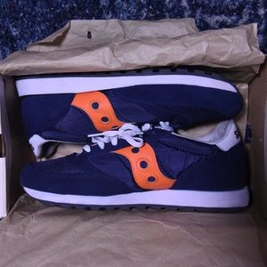 Saucony Orange White and Blue